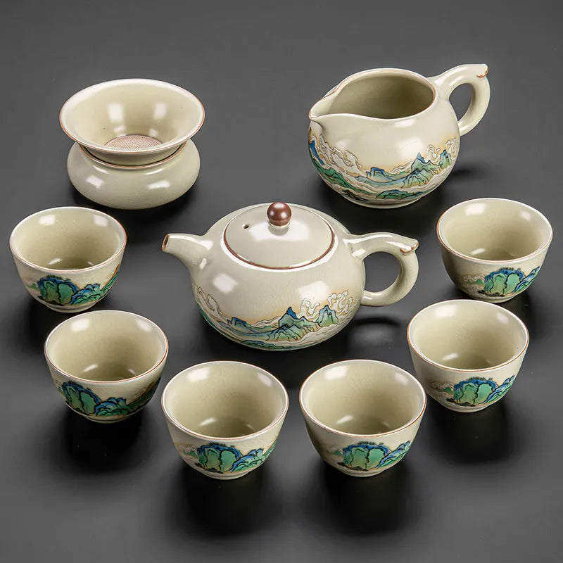 Thousand Miles of Rivers and Mountains Tea Set