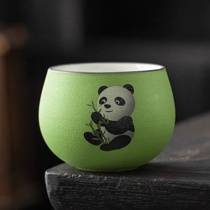 Ceramic Panda Tea Cup 130ml