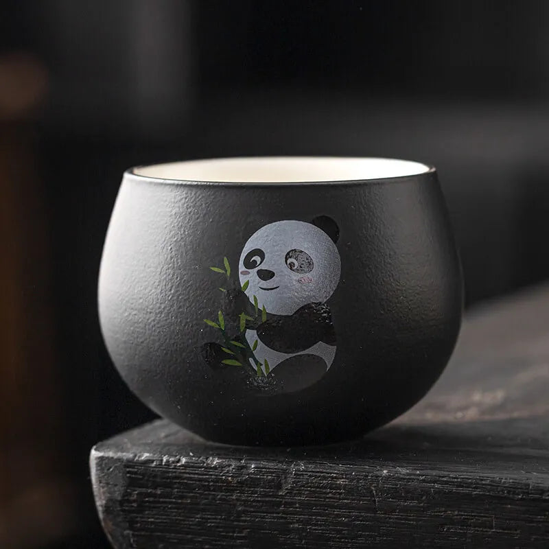 Ceramic Panda Tea Cup 130ml