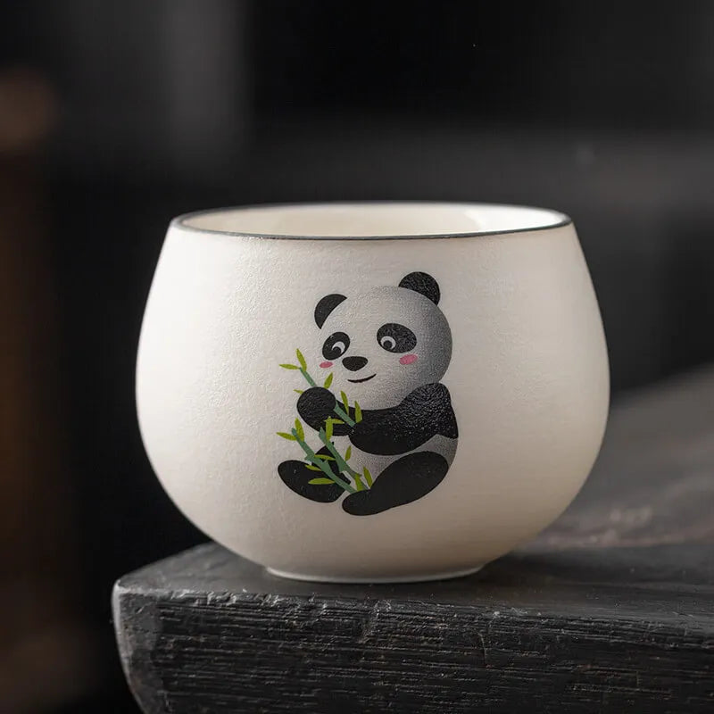 Ceramic Panda Tea Cup 130ml