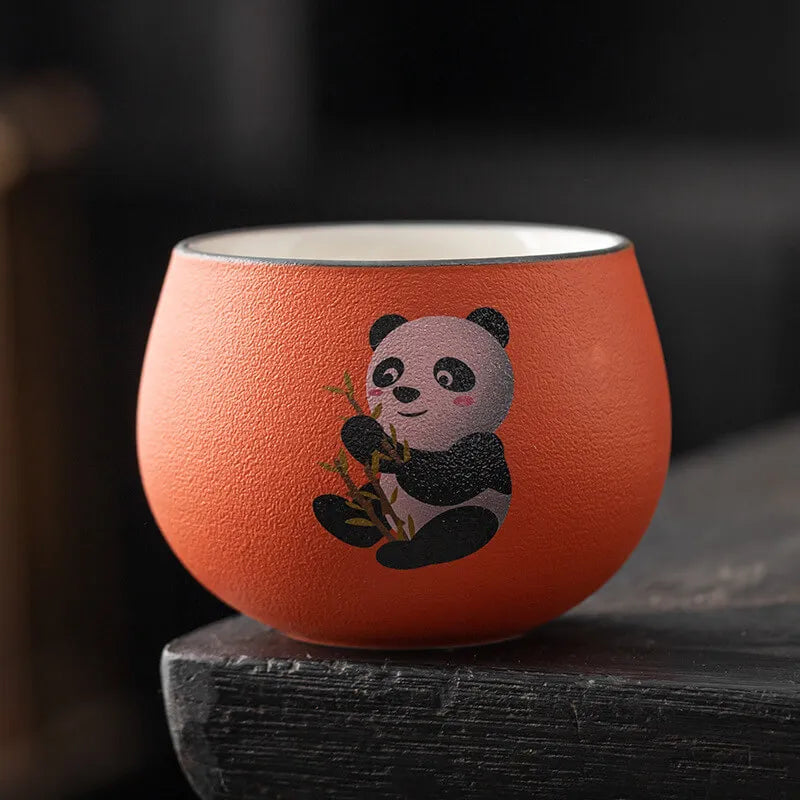 Ceramic Panda Tea Cup 130ml