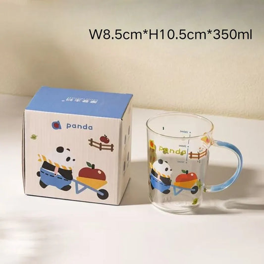 Panda Glass Cup 350ml