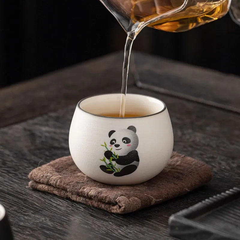 Ceramic Panda Tea Cup 130ml