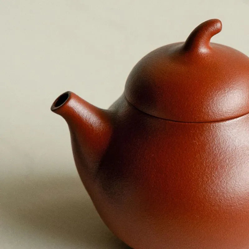 Zi Sha Zhu Ni - Mini Eggplant-shaped Teapot 140ml