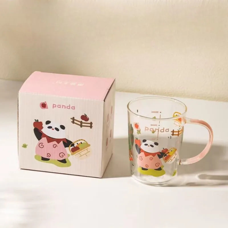 Panda Glass Cup 350ml