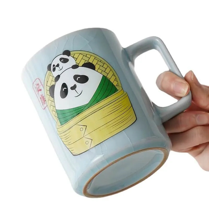 Panda Ceramic Teacup 400ml