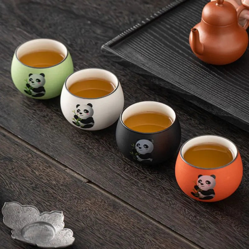 Ceramic Panda Tea Cup 130ml