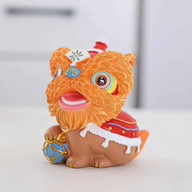 Lion Tea Pet Figurine