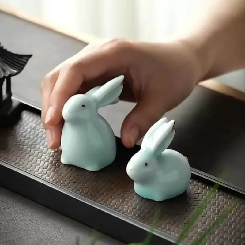 Jade Rabbit Tea Pet Figurine