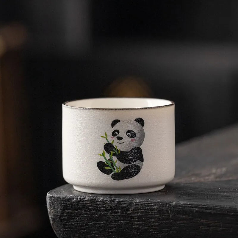 Ceramic Panda Tea Cup 55ml