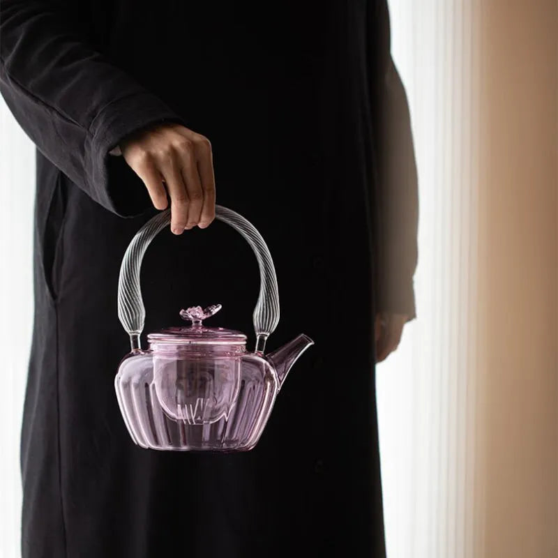 Pink Silent Electric Teapot 1000ml