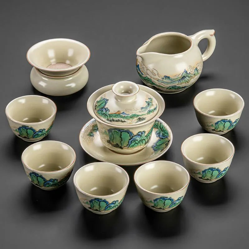 Thousand Miles of Rivers and Mountains Tea Set