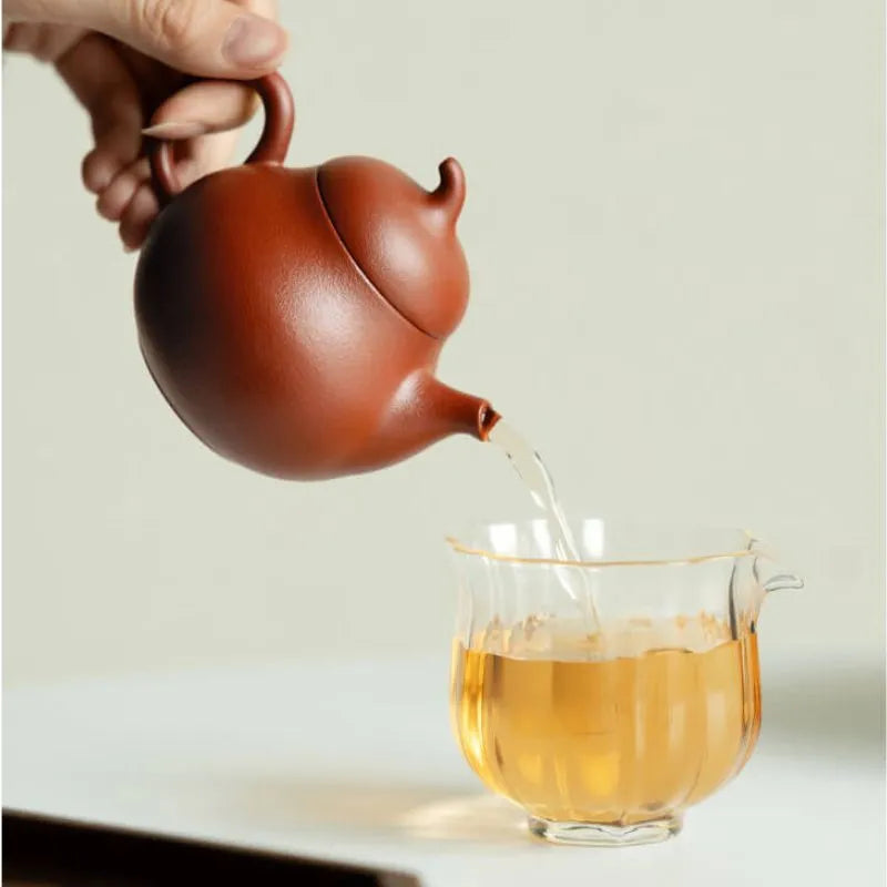 Zi Sha Zhu Ni - Mini Eggplant-shaped Teapot 140ml