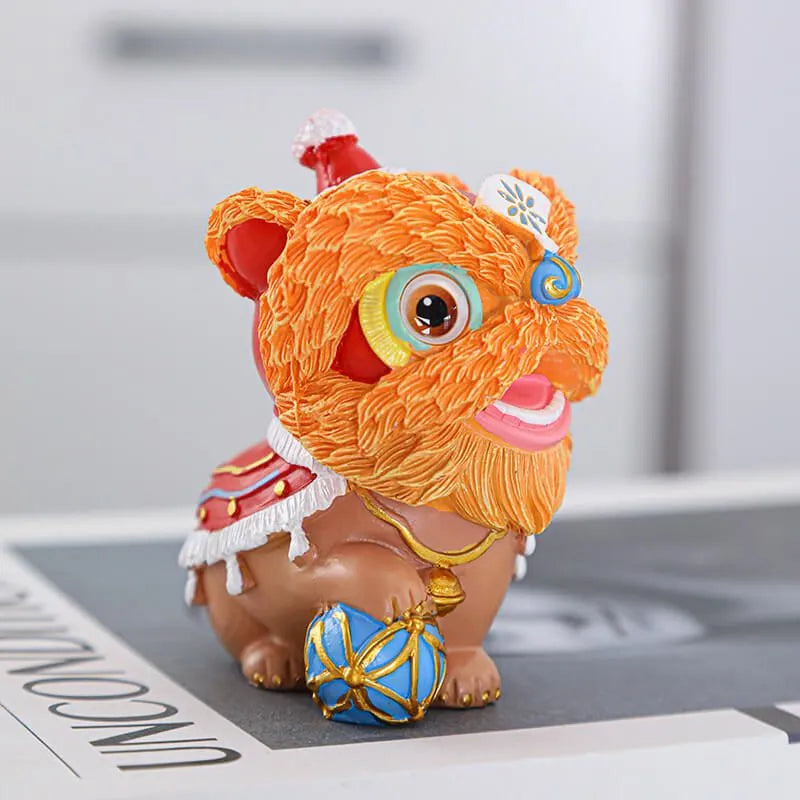 Lion Tea Pet Figurine