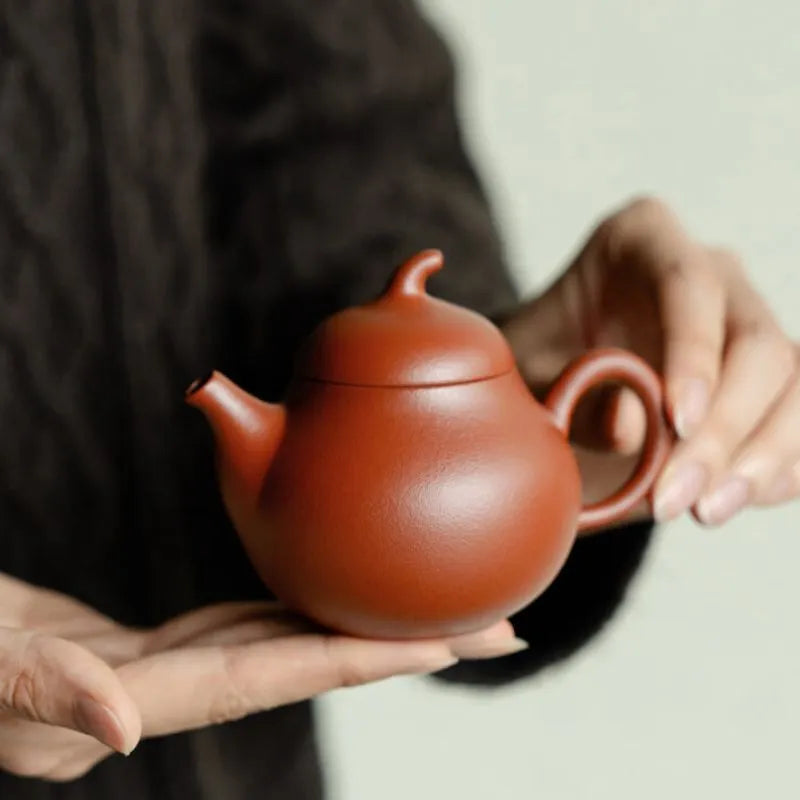 Zi Sha Zhu Ni - Mini Eggplant-shaped Teapot 140ml