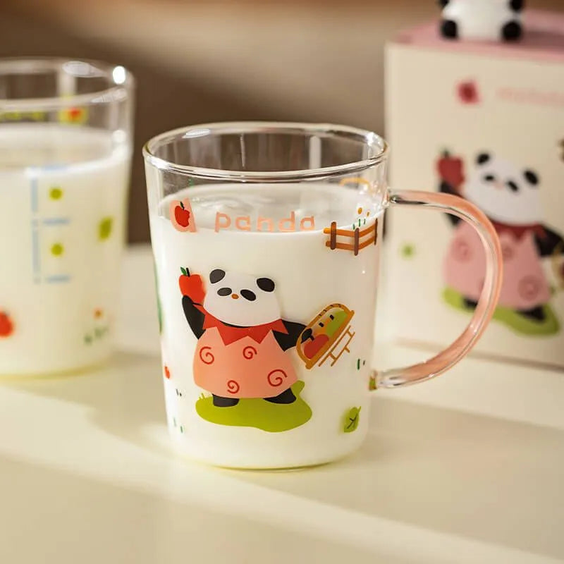 Panda Glass Cup 350ml