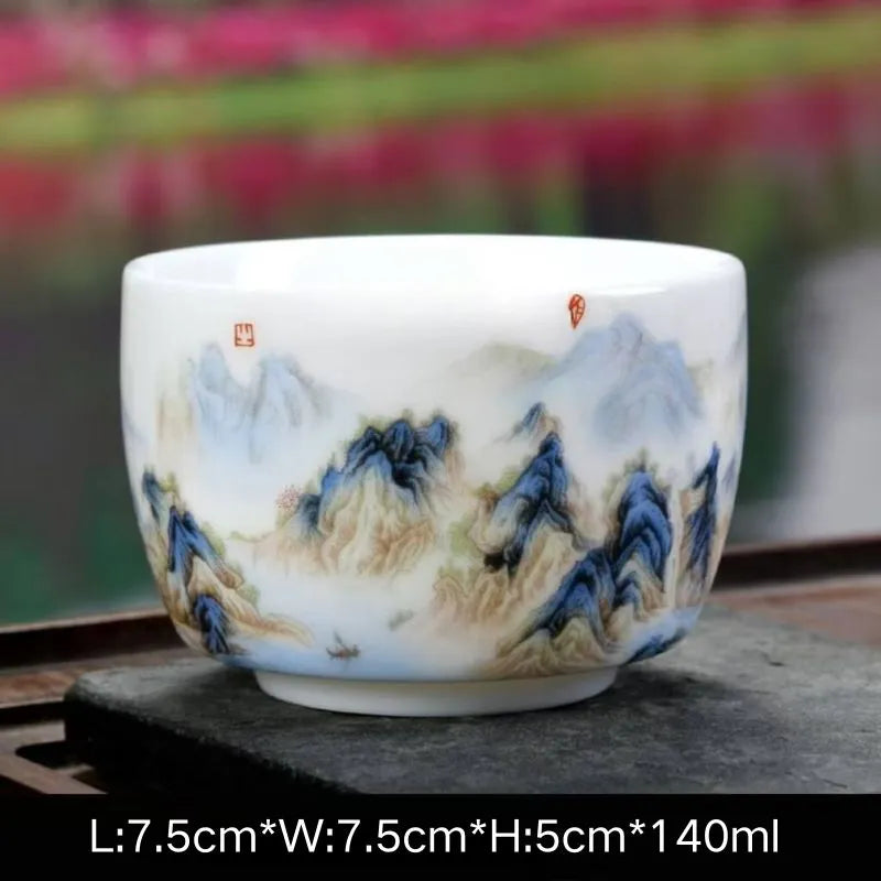 Qingming Shanghe Tu Tea Cup