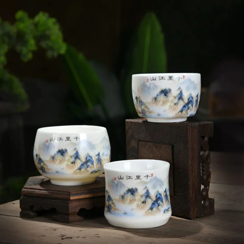 Qingming Shanghe Tu Tea Cup