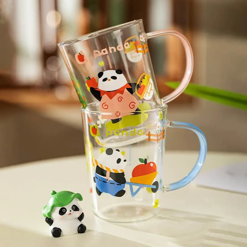 Panda Glass Cup 350ml