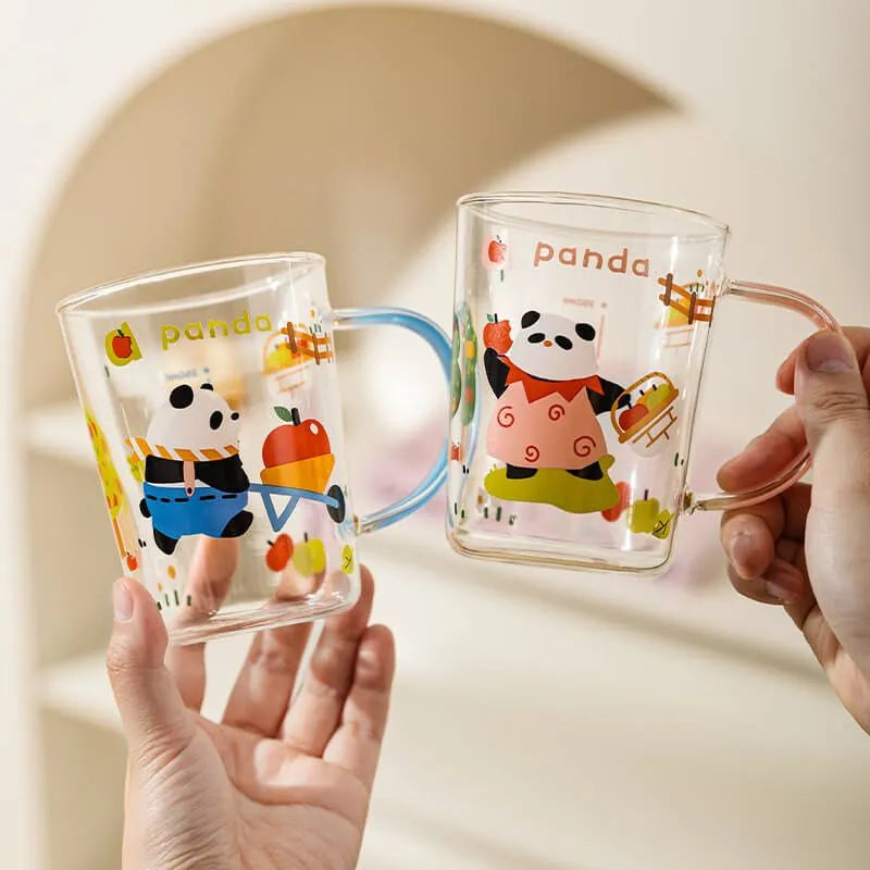 Panda Glass Cup 350ml